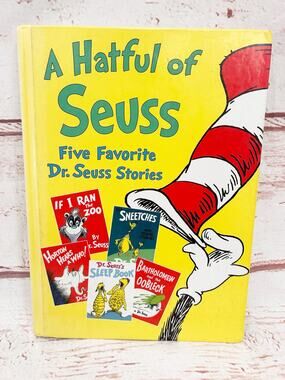 A HATFUL OF SEUSS 5 Favorite Stories Hardcover 1996 If I Ran The Zoo Included